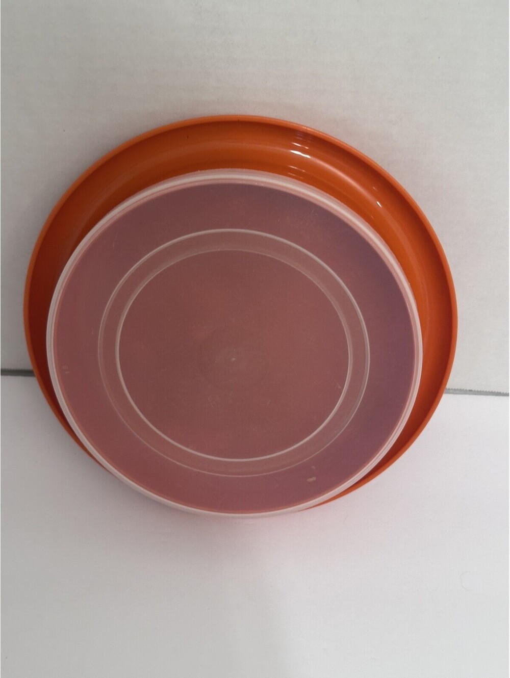 Vintage Tupperware Orange Sunflower Kids Bowl With Lid Little Diner #1317